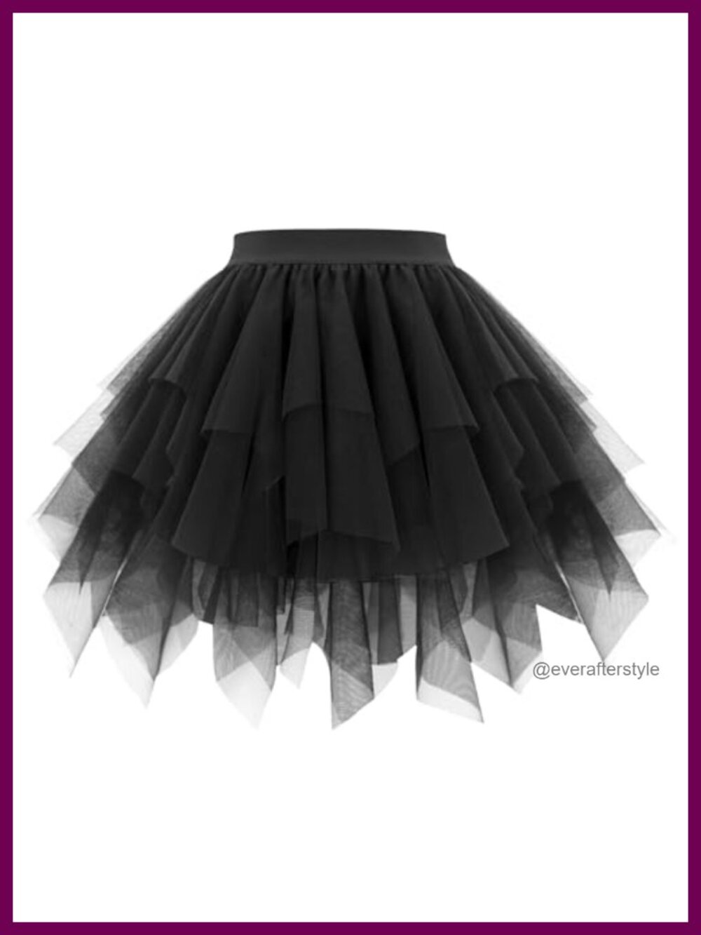 Women Layered Tulle Tutu Skirt Polyester Bubble Hem A-Line Knee Length